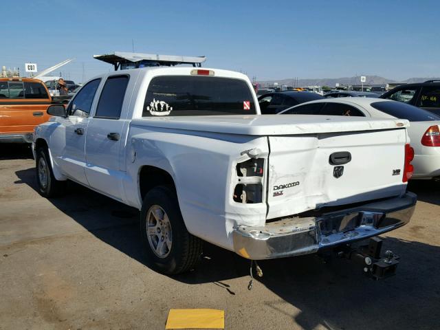 1D7HE48N66S671252 - 2006 DODGE DAKOTA QUA WHITE photo 3