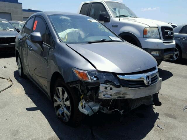 19XFB2F53CE377579 - 2012 HONDA CIVIC LX GRAY photo 1