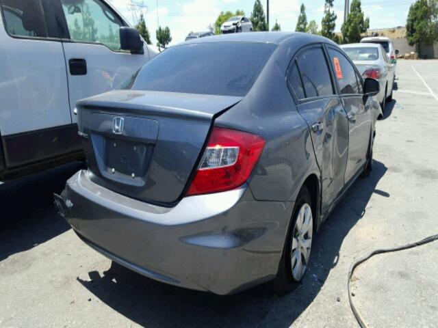 19XFB2F53CE377579 - 2012 HONDA CIVIC LX GRAY photo 4