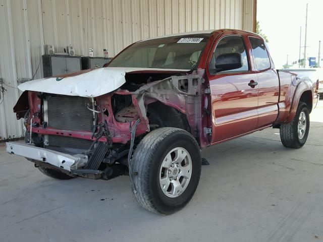 5TETU62N36Z186140 - 2006 TOYOTA TACOMA PRE RED photo 2