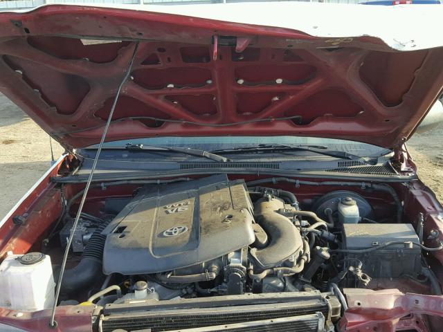 5TETU62N36Z186140 - 2006 TOYOTA TACOMA PRE RED photo 7