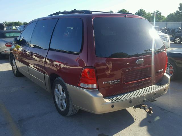 2FMDA58275BA38019 - 2005 FORD FREESTAR L MAROON photo 3