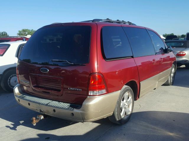 2FMDA58275BA38019 - 2005 FORD FREESTAR L MAROON photo 4