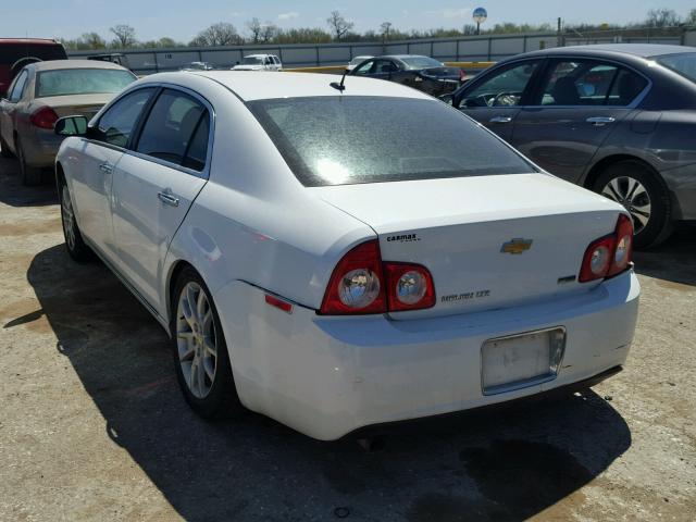 1G1ZE5EU4BF245622 - 2011 CHEVROLET MALIBU LTZ WHITE photo 3