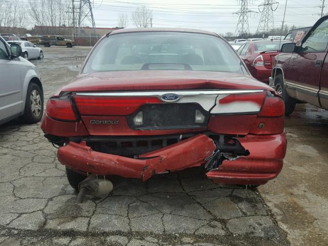 1FALP6538WK171211 - 1998 FORD CONTOUR BA RED photo 9