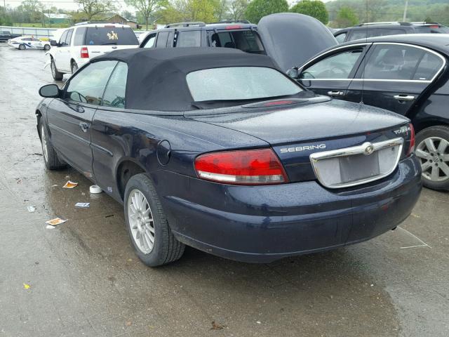 1C3EL55R14N236042 - 2004 CHRYSLER SEBRING LX BLUE photo 3