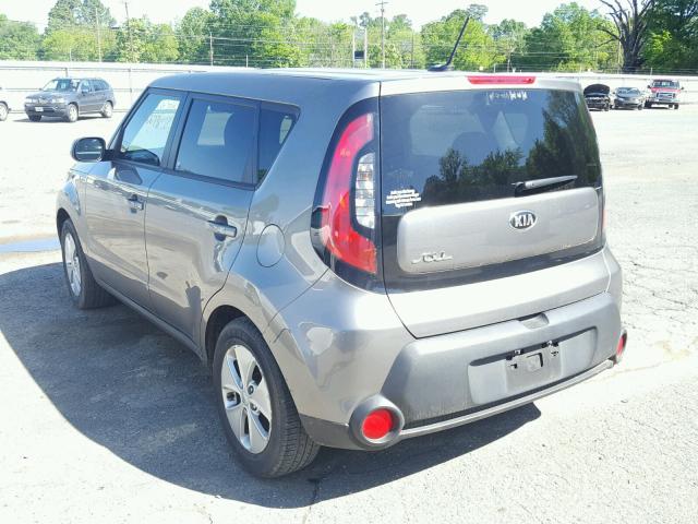 KNDJN2A23G7357921 - 2016 KIA SOUL GRAY photo 3