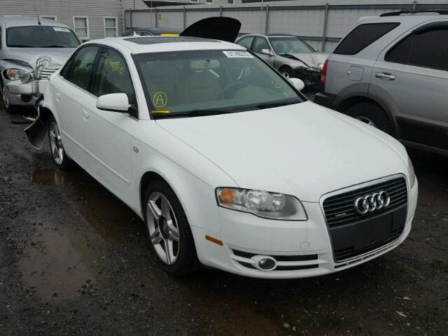 WAUDF78E07A210916 - 2007 AUDI A4 2.0T QU WHITE photo 1