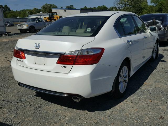 1HGCR3F86DA009157 - 2013 HONDA ACCORD EXL WHITE photo 4