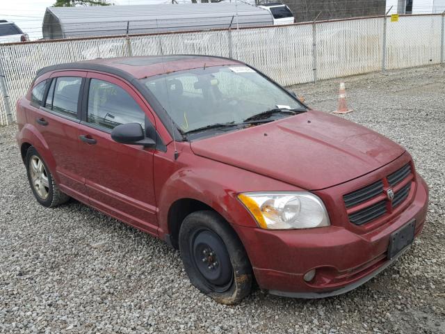 1B3HB48B27D593777 - 2007 DODGE CALIBER SX RED photo 1