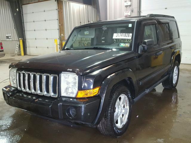 1J8HG48K16C337644 - 2006 JEEP COMMANDER BLACK photo 2