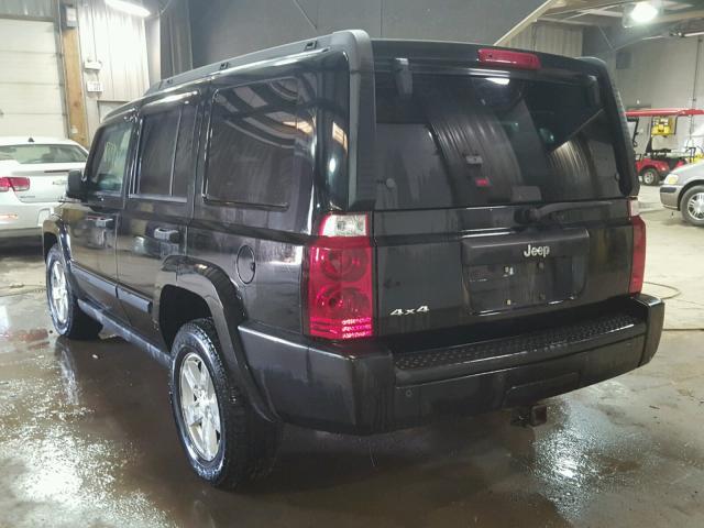 1J8HG48K16C337644 - 2006 JEEP COMMANDER BLACK photo 3
