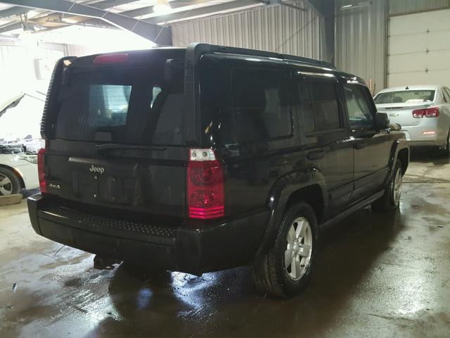 1J8HG48K16C337644 - 2006 JEEP COMMANDER BLACK photo 4