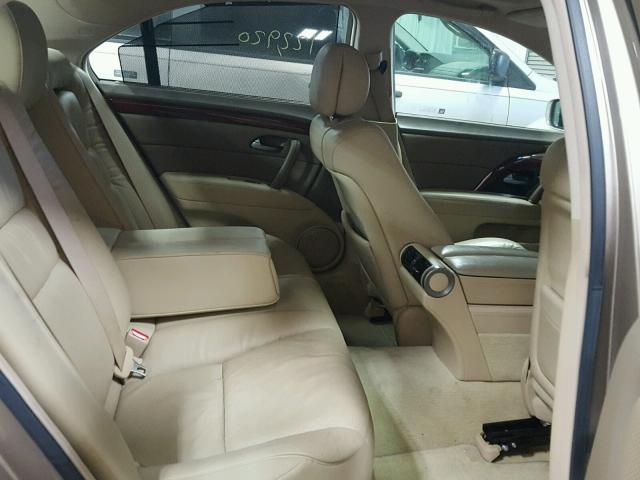JH4KB16628C003642 - 2008 ACURA RL თაფლისფერი ფოტო 6