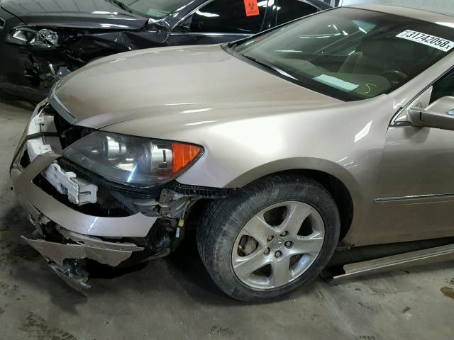 JH4KB16628C003642 - 2008 ACURA RL თაფლისფერი ფოტო 9