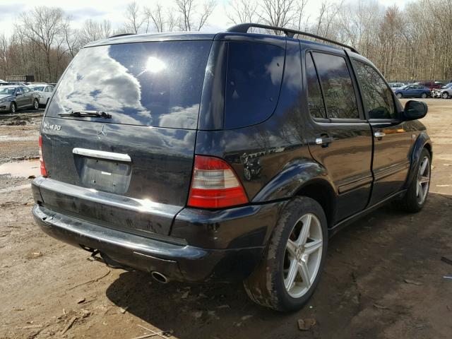 4JGAB72E71A240802 - 2001 MERCEDES-BENZ ML 430 BLACK photo 4