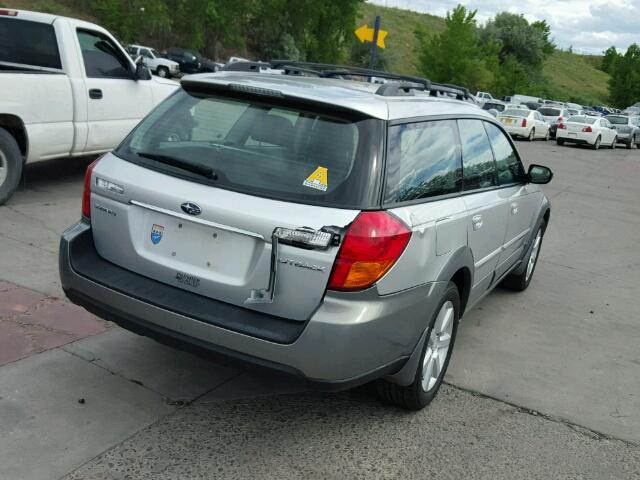 4S4BP62C877328018 - 2007 SUBARU LEGACY OUT SILVER photo 4