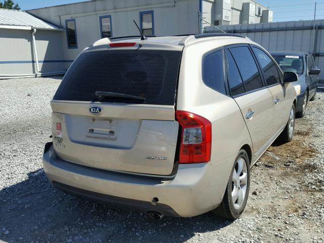 KNAFG526377062818 - 2007 KIA RONDO LX GOLD photo 4