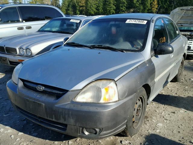 KNADC125236222254 - 2003 KIA RIO SILVER photo 2