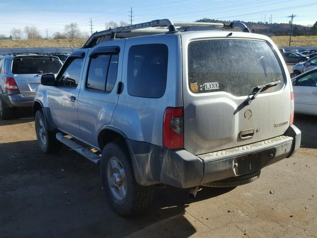 5N1ED28Y62C520295 - 2002 NISSAN XTERRA XE SILVER photo 3