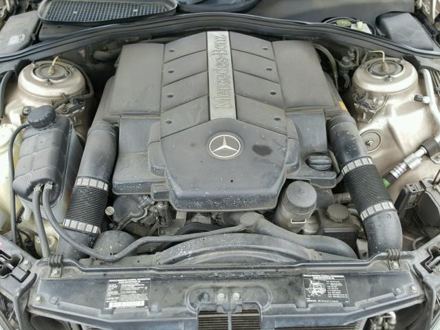 WDBNG70J31A151234 - 2001 MERCEDES-BENZ S 430 GOLD photo 7