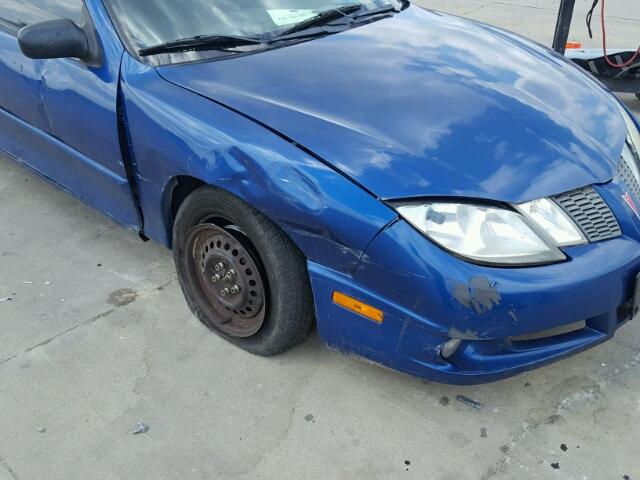 3G2JB12F15S130699 - 2005 PONTIAC SUNFIRE BLUE photo 9