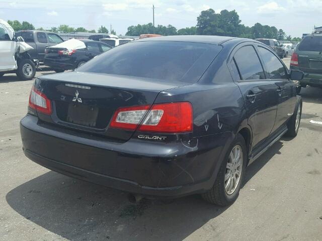 4A32B2FF2AE003459 - 2010 MITSUBISHI GALANT FE BLACK photo 4