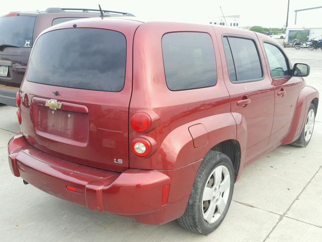 3GNCA13D18S703150 - 2008 CHEVROLET HHR LS BURGUNDY photo 4