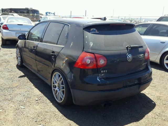 WVWHV71K57W135253 - 2007 VOLKSWAGEN NEW GTI BLACK photo 3