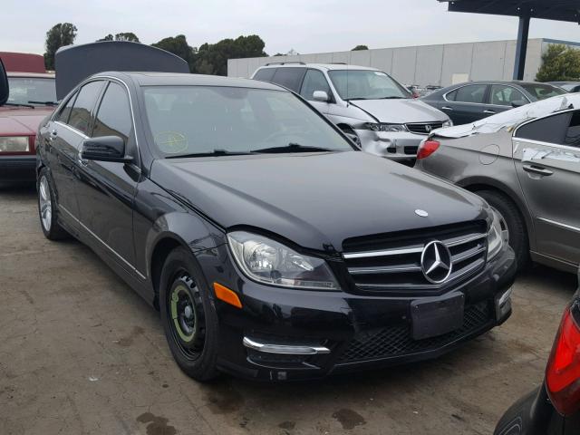 WDDGF4HBXDA842781 - 2013 MERCEDES-BENZ C 250 BLACK photo 1