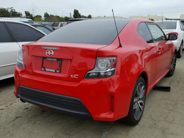 JTKJF5C77FJ003692 - 2015 TOYOTA SCION TC 红色 照片 4