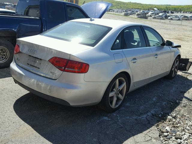 WAUKFAFL3BN022429 - 2011 AUDI A4 PRESTIG SILVER photo 4