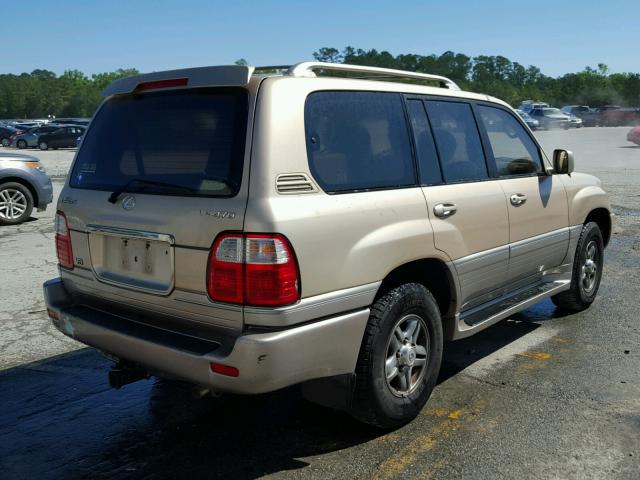 JTJHT00WX13509105 - 2001 LEXUS LX 470 BEIGE photo 4