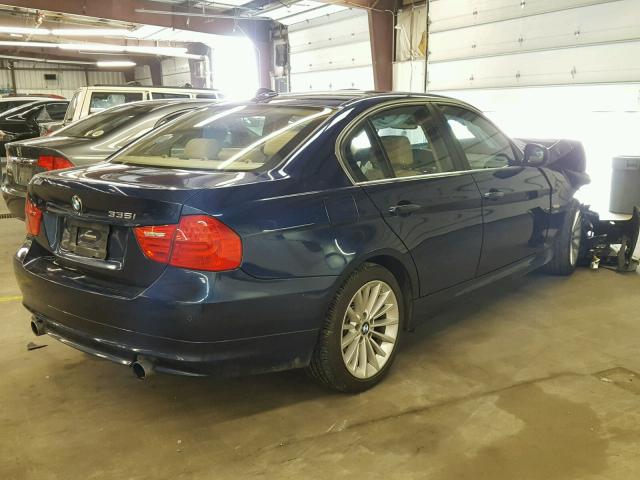 WBAPL5G56BNN22753 - 2011 BMW 335 XI BLUE photo 4