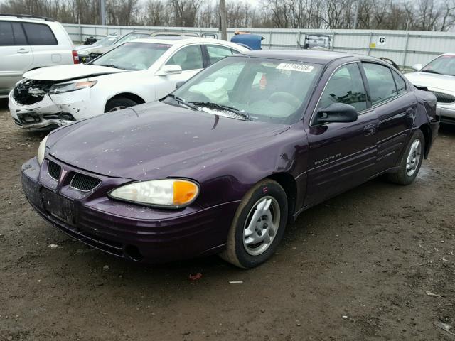 1G2NE52T4XM713745 - 1999 PONTIAC GRAND AM S Bənövşəyi foto 2