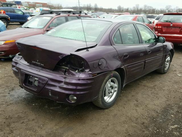 1G2NE52T4XM713745 - 1999 PONTIAC GRAND AM S Bənövşəyi foto 4