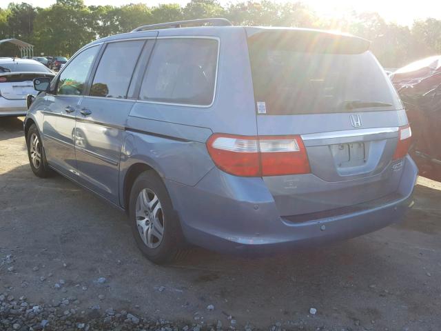 5FNRL38845B045932 - 2005 HONDA ODYSSEY TO BLUE photo 3