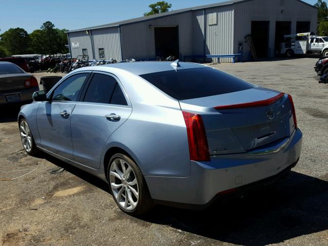 1G6AE5SX3D0137942 - 2013 CADILLAC ATS PREMIU BLUE photo 3