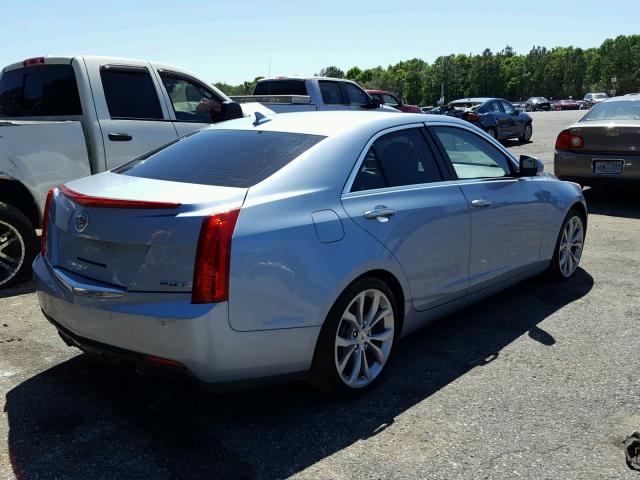 1G6AE5SX3D0137942 - 2013 CADILLAC ATS PREMIU BLUE photo 4