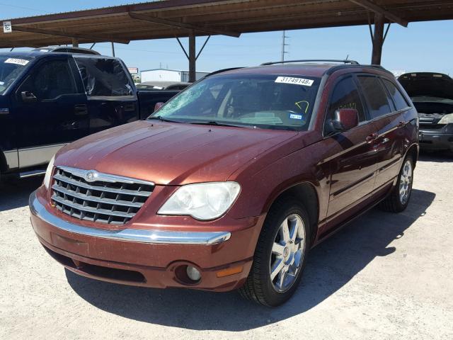 2A8GF78X77R366375 - 2007 CHRYSLER PACIFICA L RED photo 2
