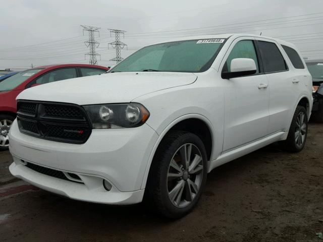 1C4RDJAG4DC670040 - 2013 DODGE DURANGO SX WHITE photo 2