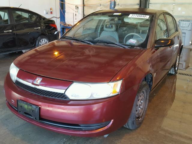 1G8AG52F13Z176645 - 2003 SATURN ION LEVEL MAROON photo 2