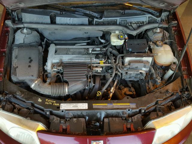 1G8AG52F13Z176645 - 2003 SATURN ION LEVEL MAROON photo 7