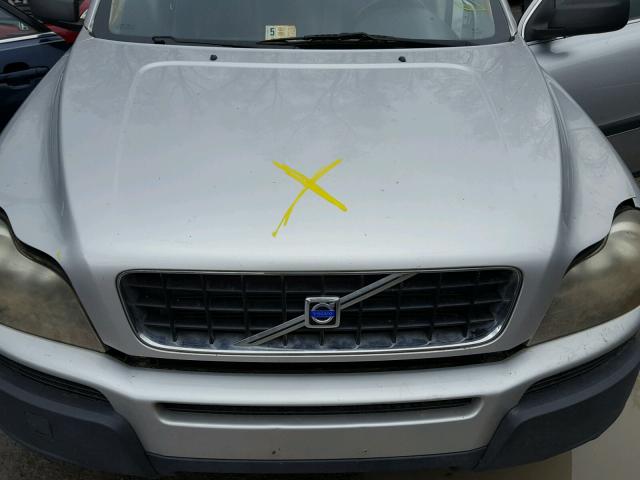 YV1CY59H841096496 - 2004 VOLVO XC90 SILVER photo 7