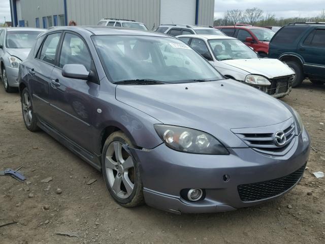 JM1BK343X41190334 - 2004 MAZDA 3 HATCHBAC GRAY photo 1