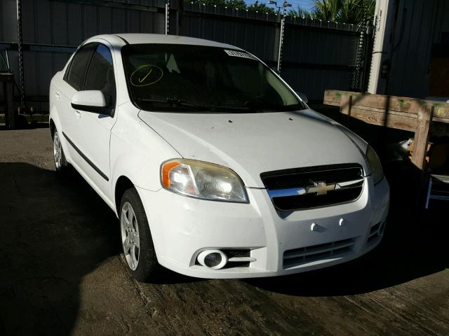 KL1TG5DE7BB240446 - 2011 CHEVROLET AVEO LT WHITE photo 1