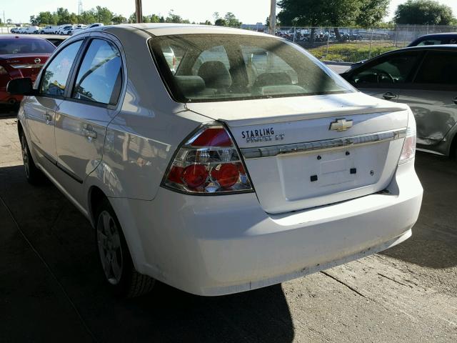 KL1TG5DE7BB240446 - 2011 CHEVROLET AVEO LT WHITE photo 3