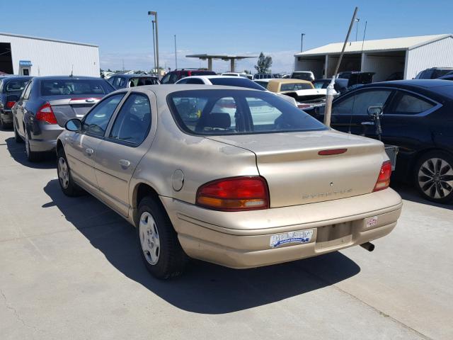 1B3EJ46X6WN135186 - 1998 DODGE STRATUS TAN photo 3