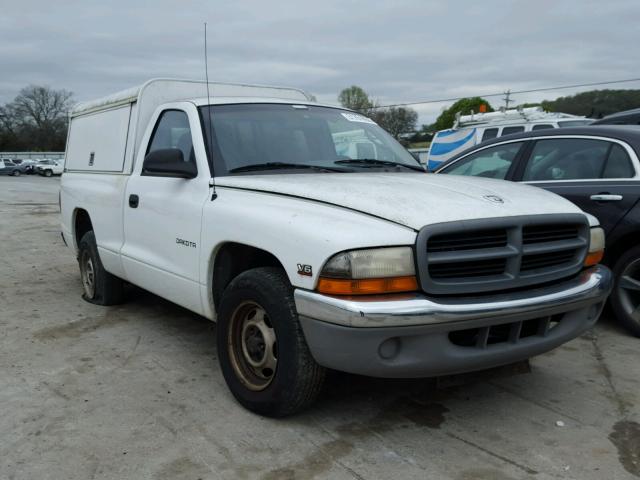 1B7FL26XXYS634269 - 2000 DODGE DAKOTA WHITE photo 1