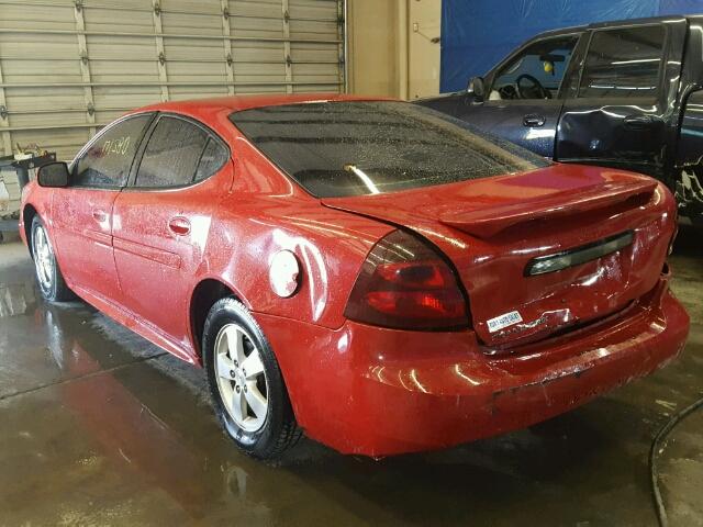2G2WP552871123142 - 2007 PONTIAC GRAND PRIX RED photo 3